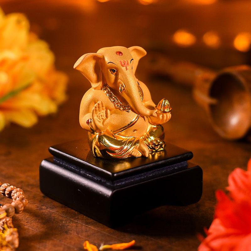 Golden Ganesha Idol