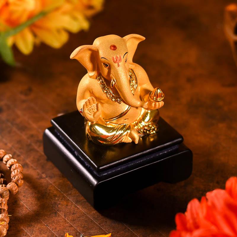 Golden Ganesha Idol