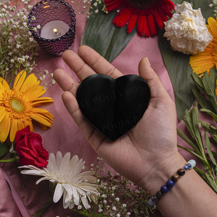 Black Obsidian Heart Shaped Gua Sha