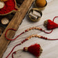 Traditional Red Bhaiya Bhabhi Rakhi