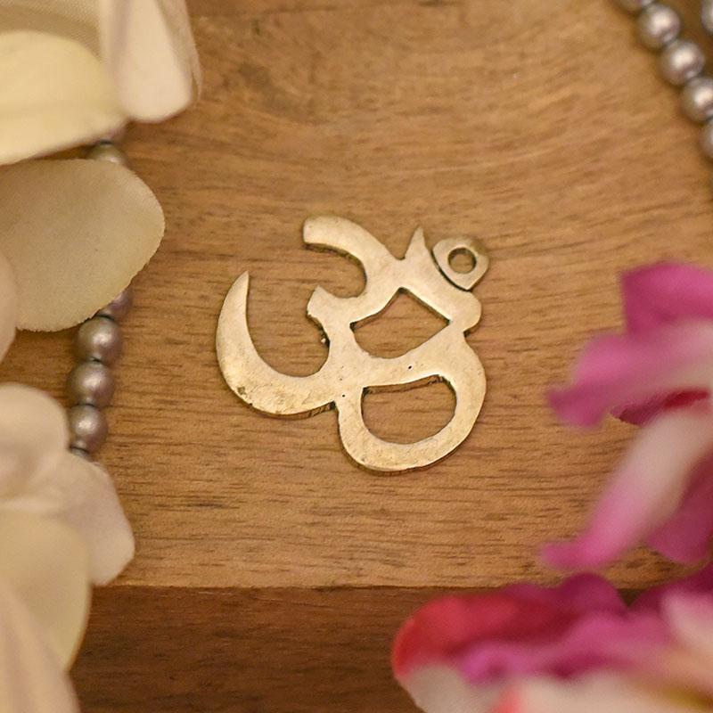 Antique German Silver Om Pendant