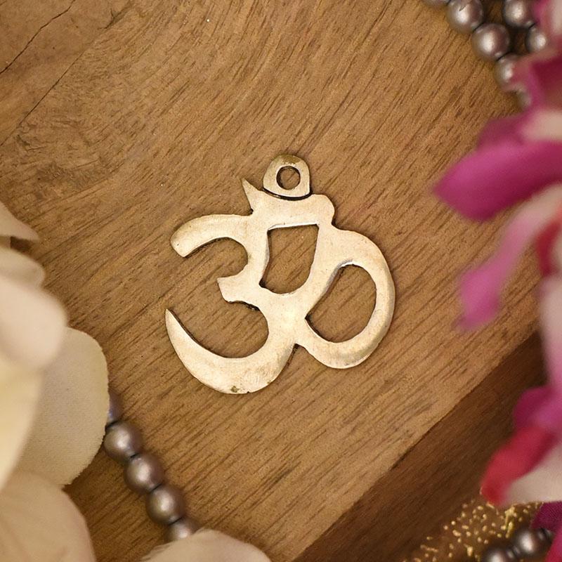 Antique German Silver Om Pendant