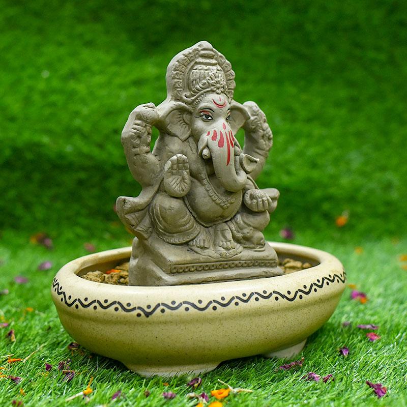 6INCH Shriniketh Eco-Friendly Ganpati | Plant-A-Ganesha