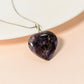 Amethyst Heart Pendant Necklace