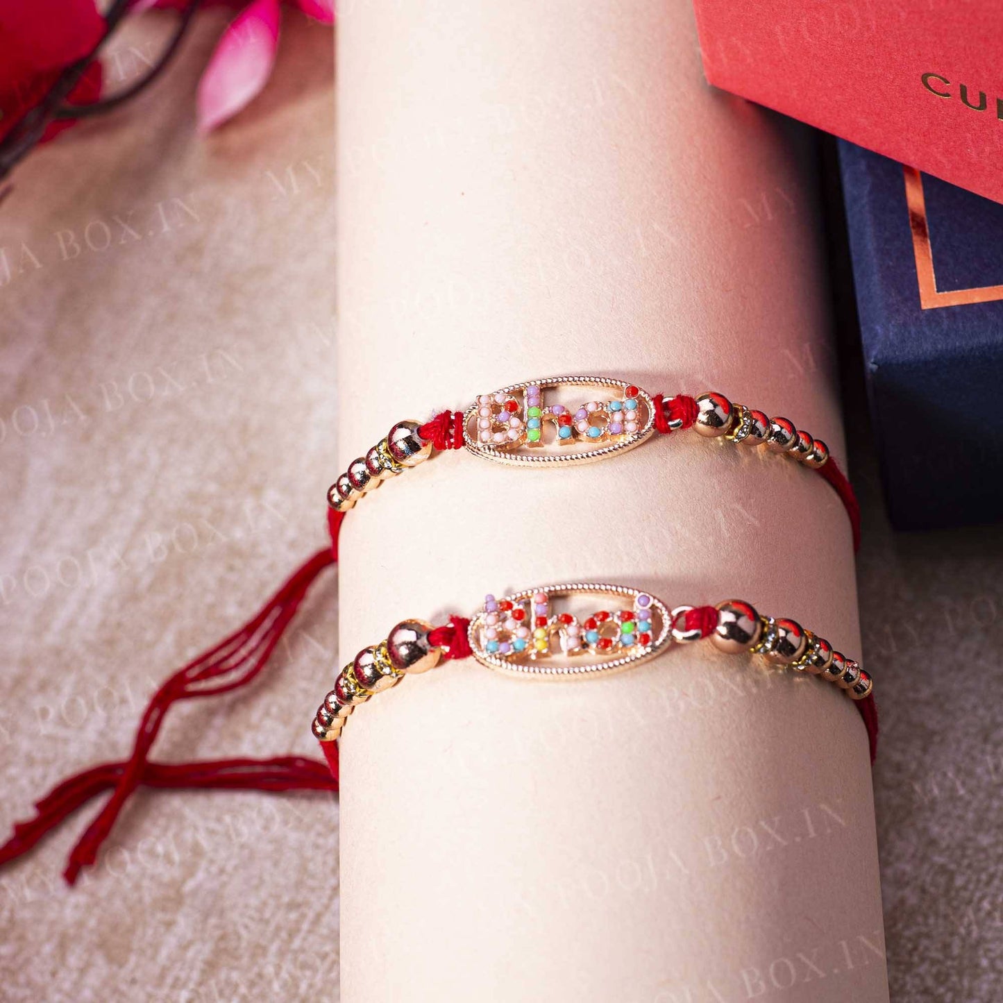 Prismatic BHAI Rakhi (Set of 2)