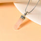 Rose Quartz Pencil Pendant Necklace for Love