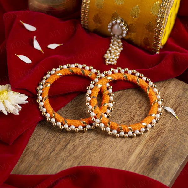 Charismatic Embroidered Bangles (Set of 2)