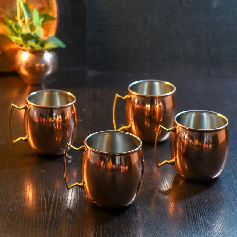 Magnificent Moscow Mule Copper Mugs (Set of 4)