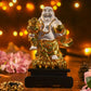 Golden White Laughing Buddha