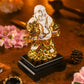 Golden White Laughing Buddha