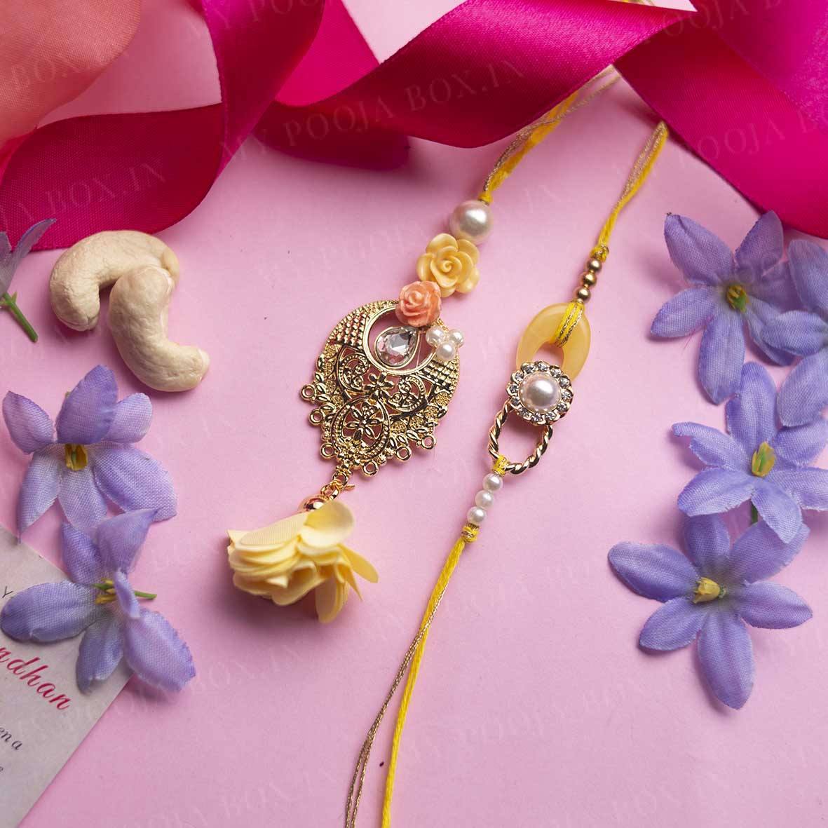 Gleaming Rakhi for Bhaiya Bhabhi