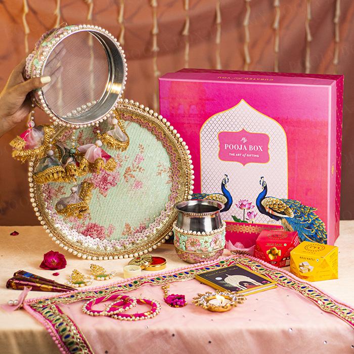 Madeline Sequin Gift Box for Karwa Chauth