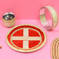 Red Mirrored Karwa Chauth Thali Set