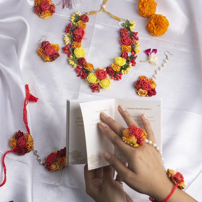 Exquisite Multicolor Floral Jewellery