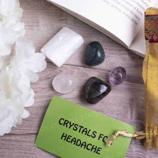 Headache Crystal Healing Tumble Stone Set
