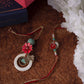 Red & Blue Floral Bhaiya Bhabhi Rakhi (Set of 2)