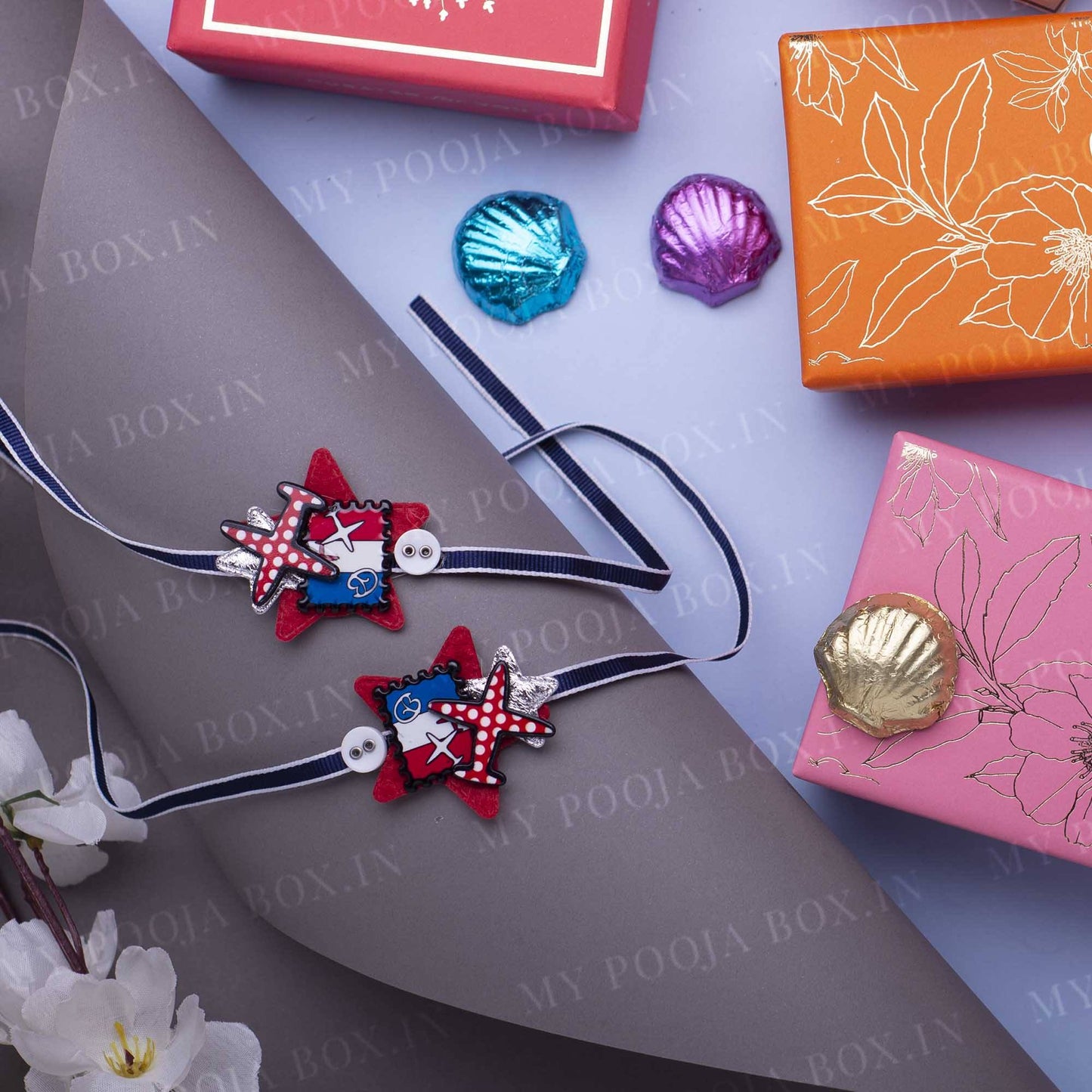Cute Long Distance Brother Rakhi (Set of 2)
