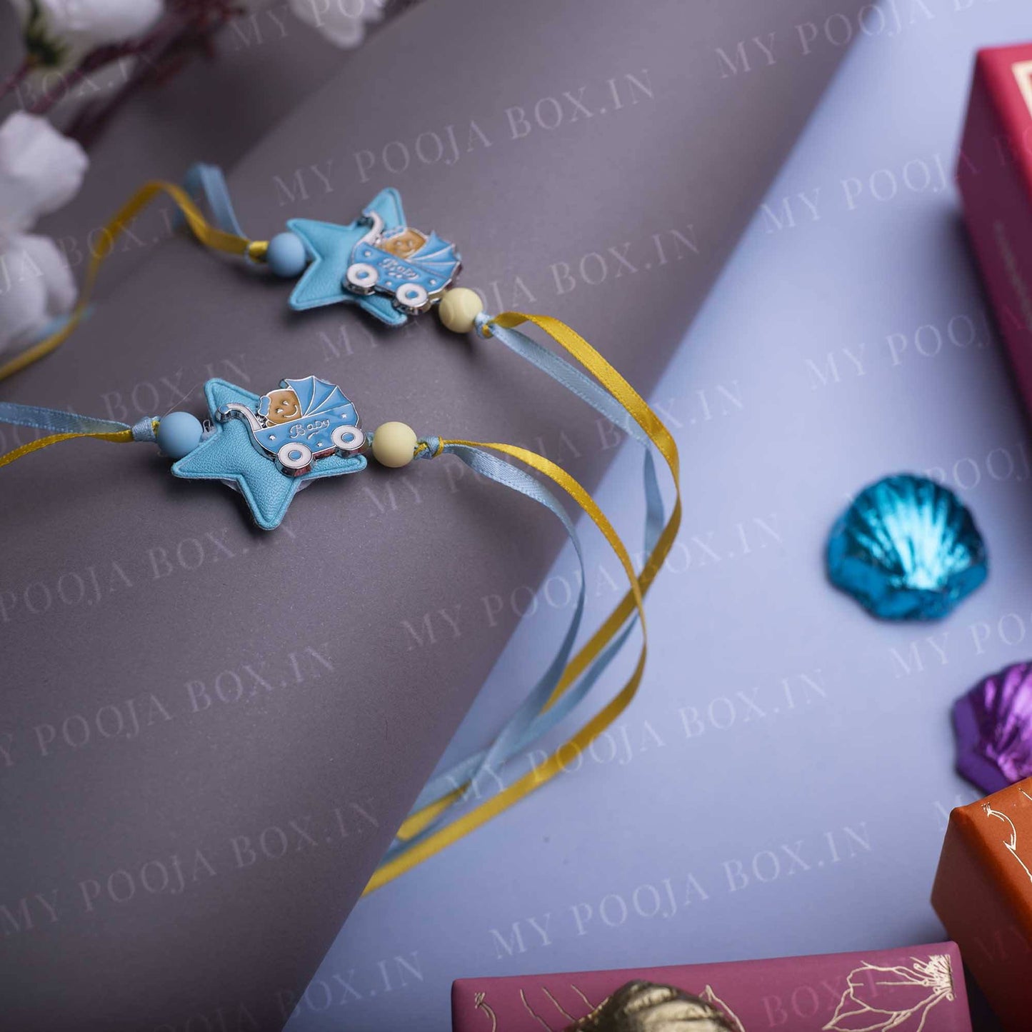 New Born Baby Brother Cute Rakhi (Set of 2)