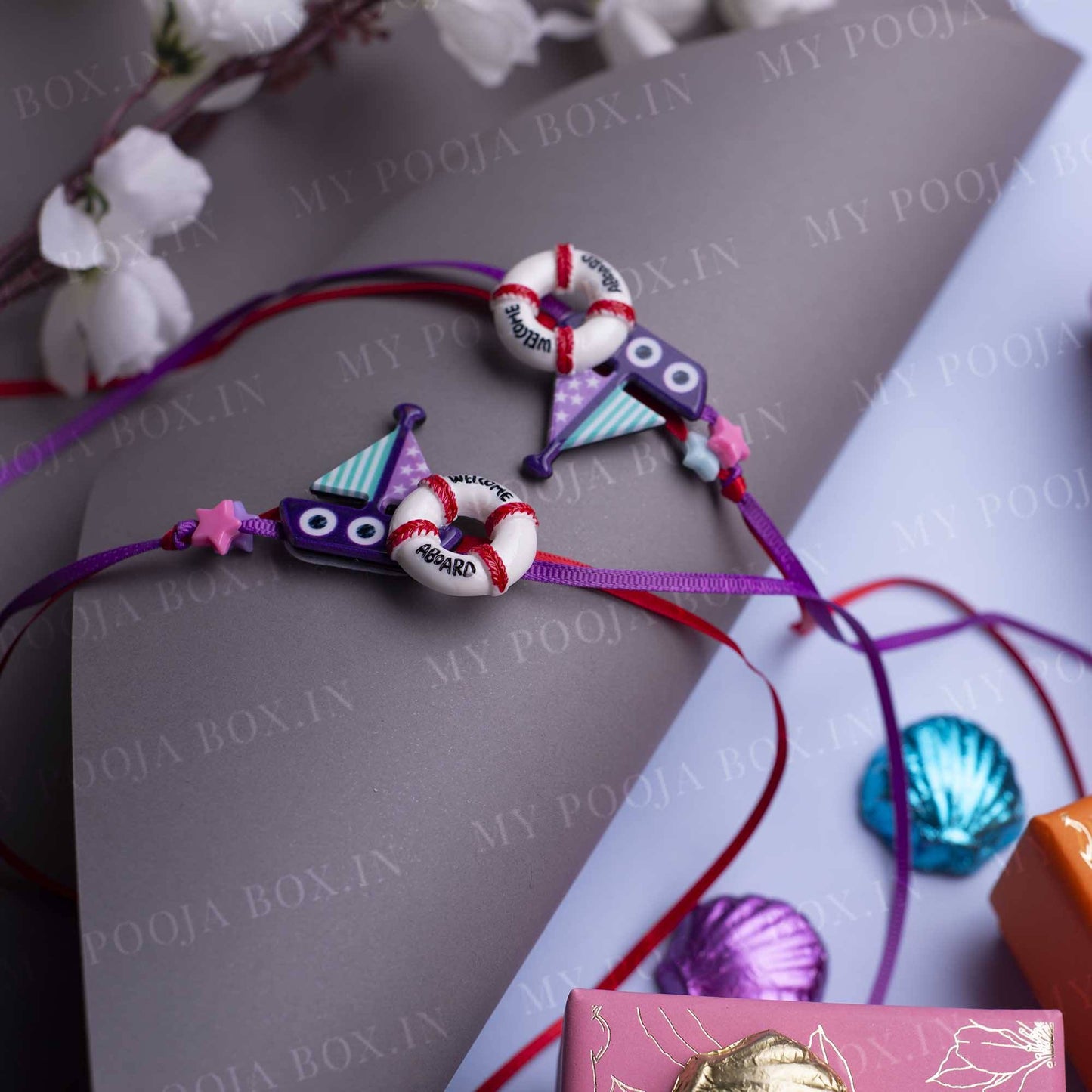Beach Lover Quirky Rakhi (Set of 2)
