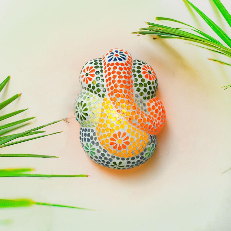 Glorious Ganesha Mosaic Table Lamp