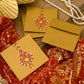 Elegant Golden & Red Shagun Envelope Set of 5