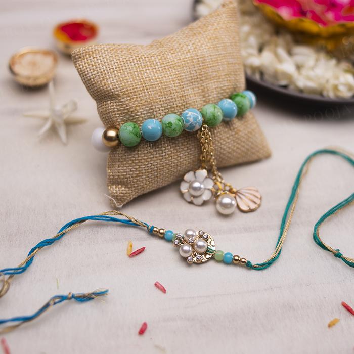 Adorning Bracelet Bhaiya Bhabhi Rakhi