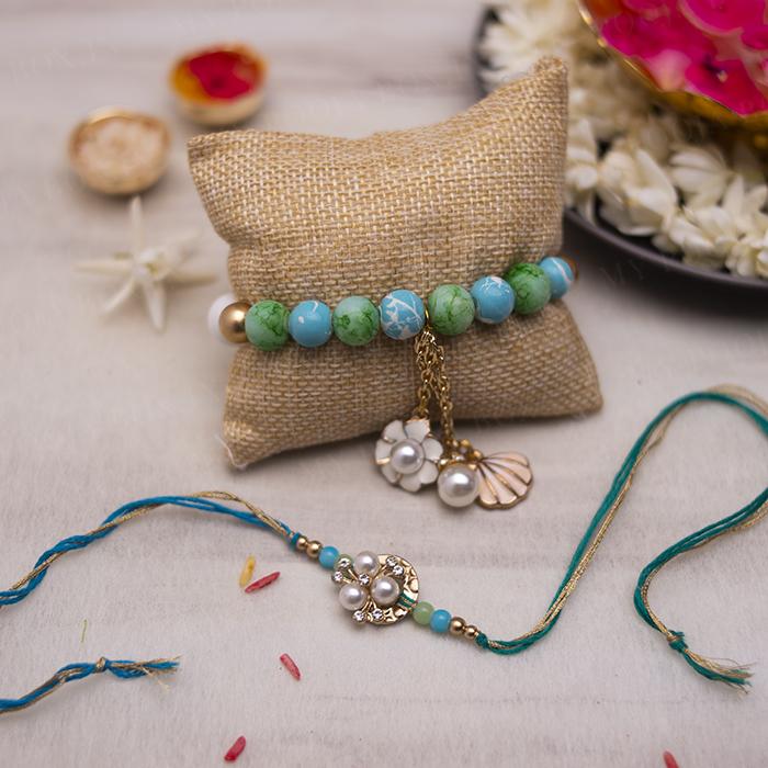 Adorning Bracelet Bhaiya Bhabhi Rakhi