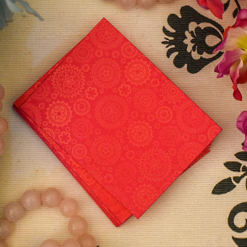 Pretty Little Shagun Envelope Pink with Golden Patches (Pack of 5)