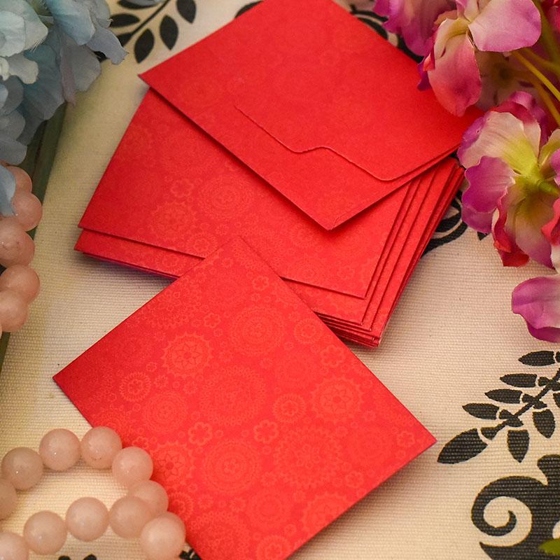 Pretty Little Shagun Envelope Pink with Golden Patches (Pack of 5)