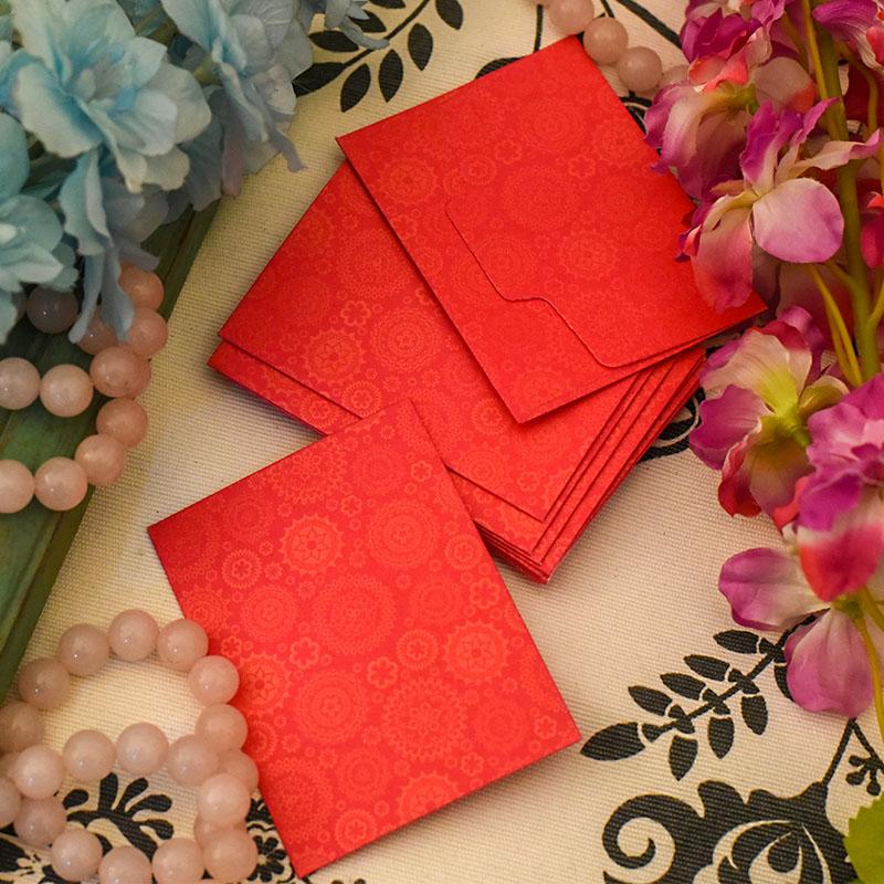 Pretty Little Shagun Envelope Pink with Golden Patches (Pack of 5)