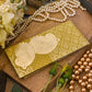 Medallion Yellow Envelope with Paisley Design(Set of 5)