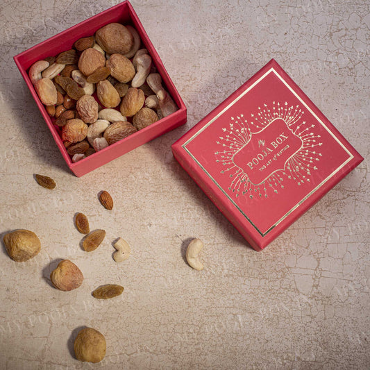 Pretty Peach Dry Fruit Box - 100gms