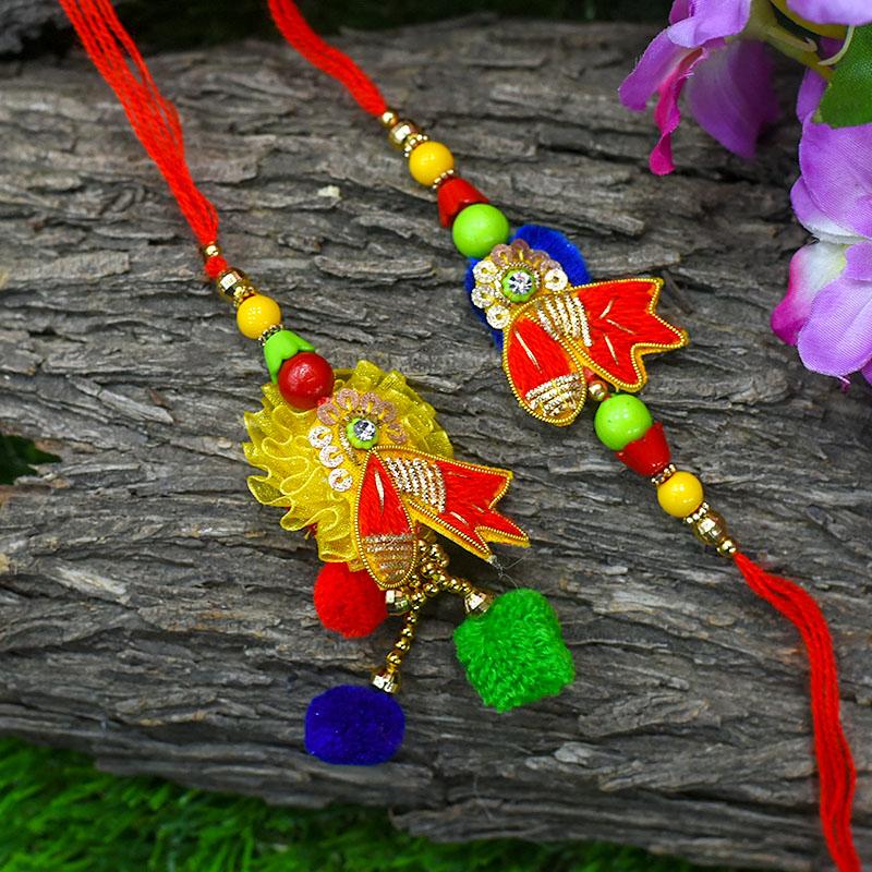 Fancy Bhaiya Bhabi Rakhi (Set of 2)
