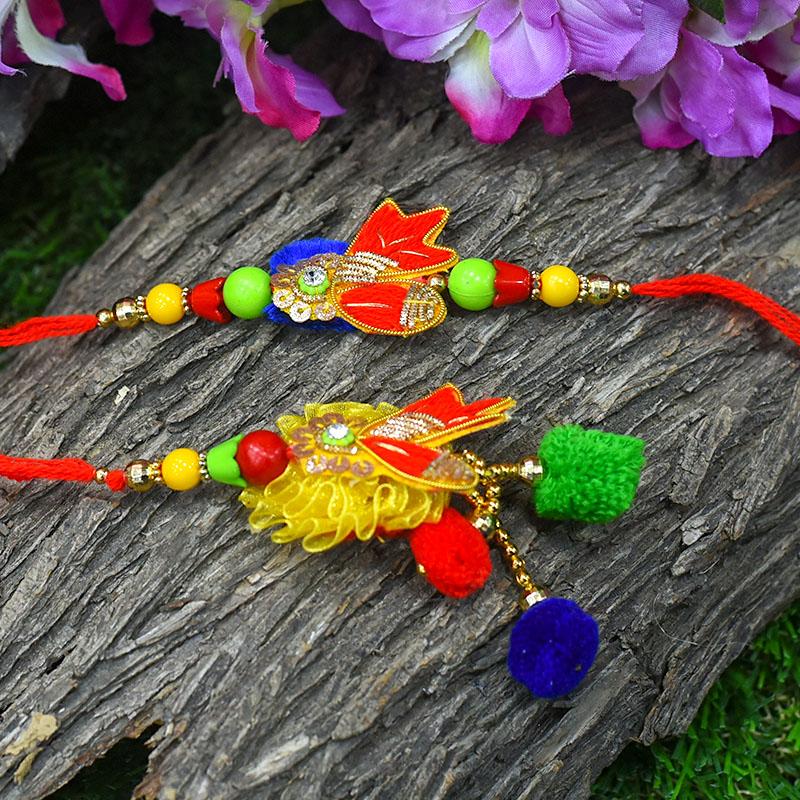 Fancy Bhaiya Bhabi Rakhi (Set of 2)
