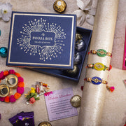 Stunning Kundan Rakhi Gift Box