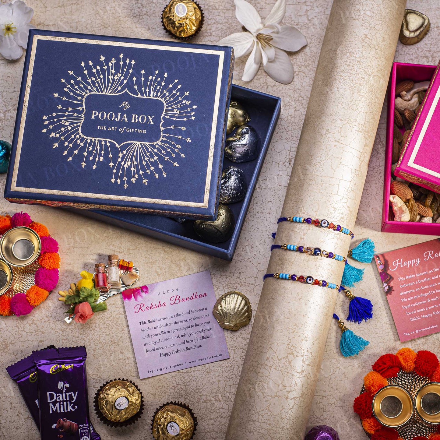 Evil Eye Opulent Rakhi Gift Box