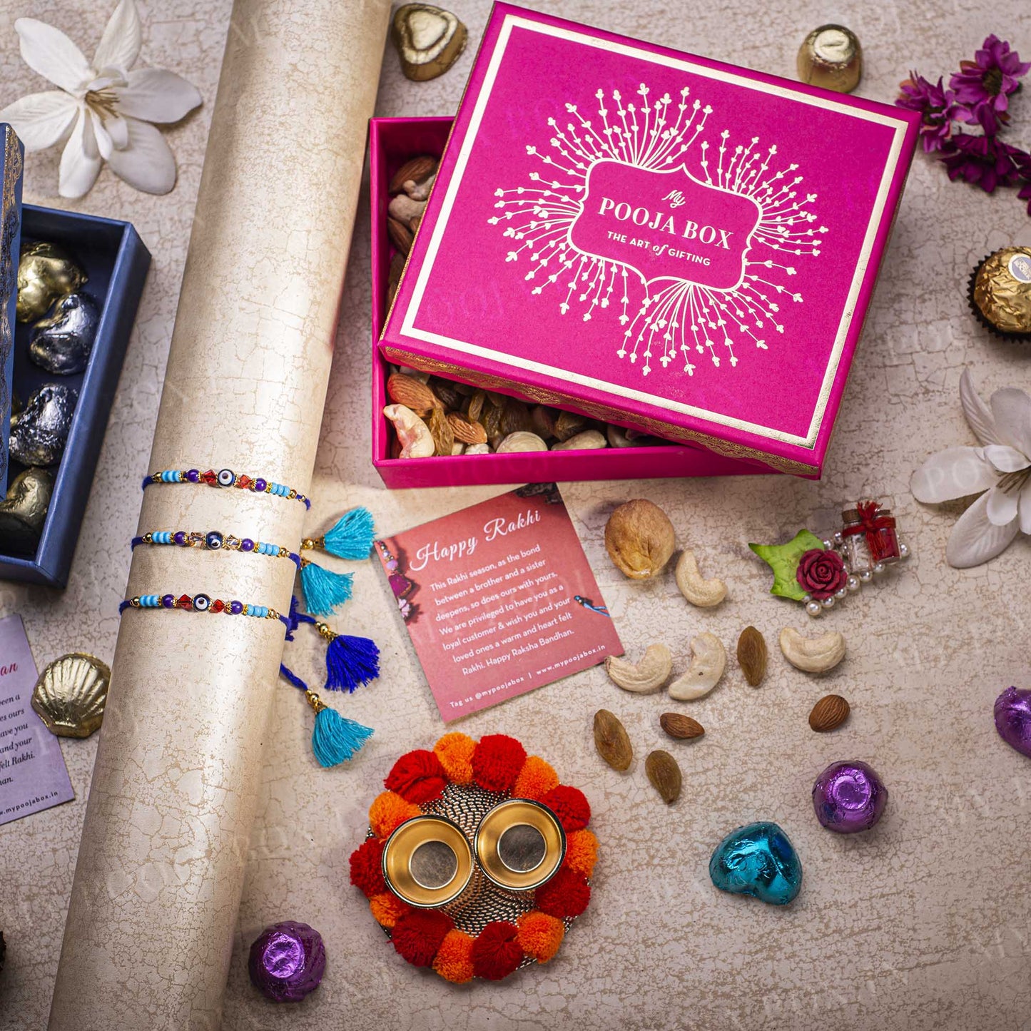 Evil Eye Opulent Rakhi Gift Box