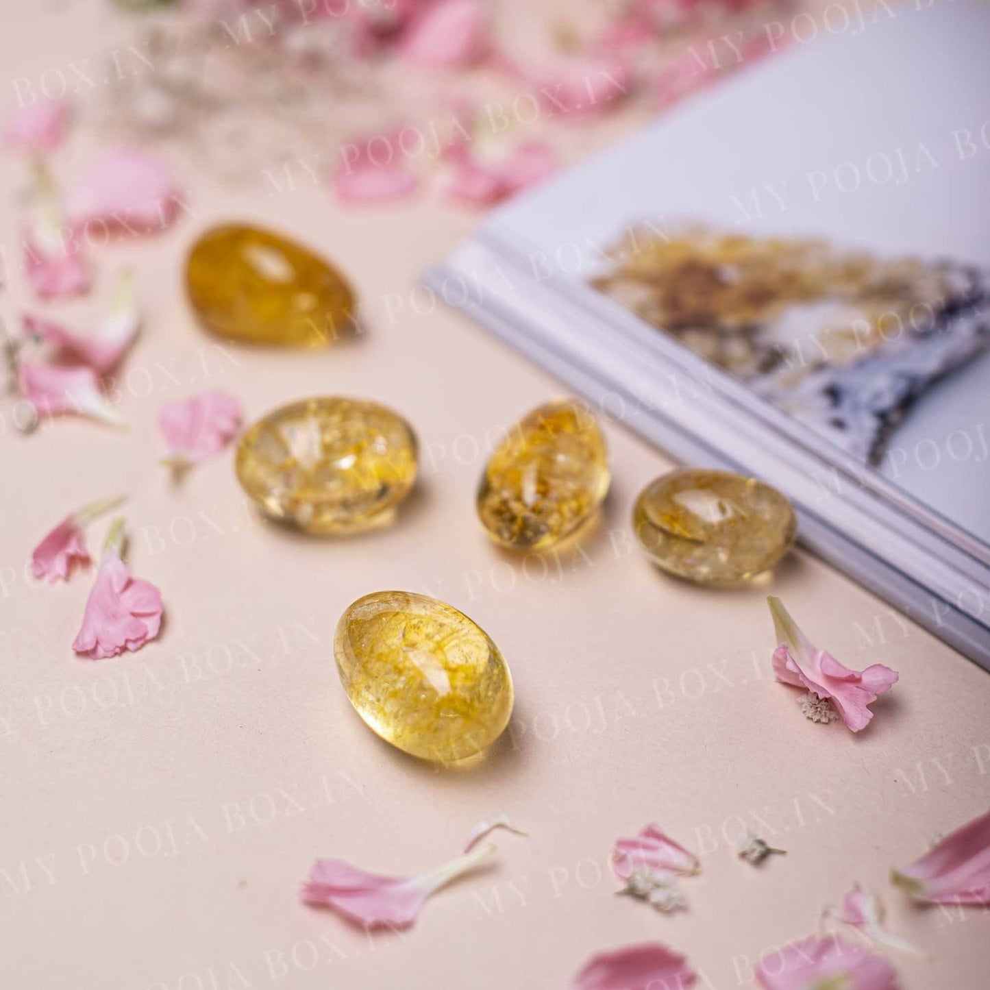 Citrine Crystal Healing Tumble Stone Set