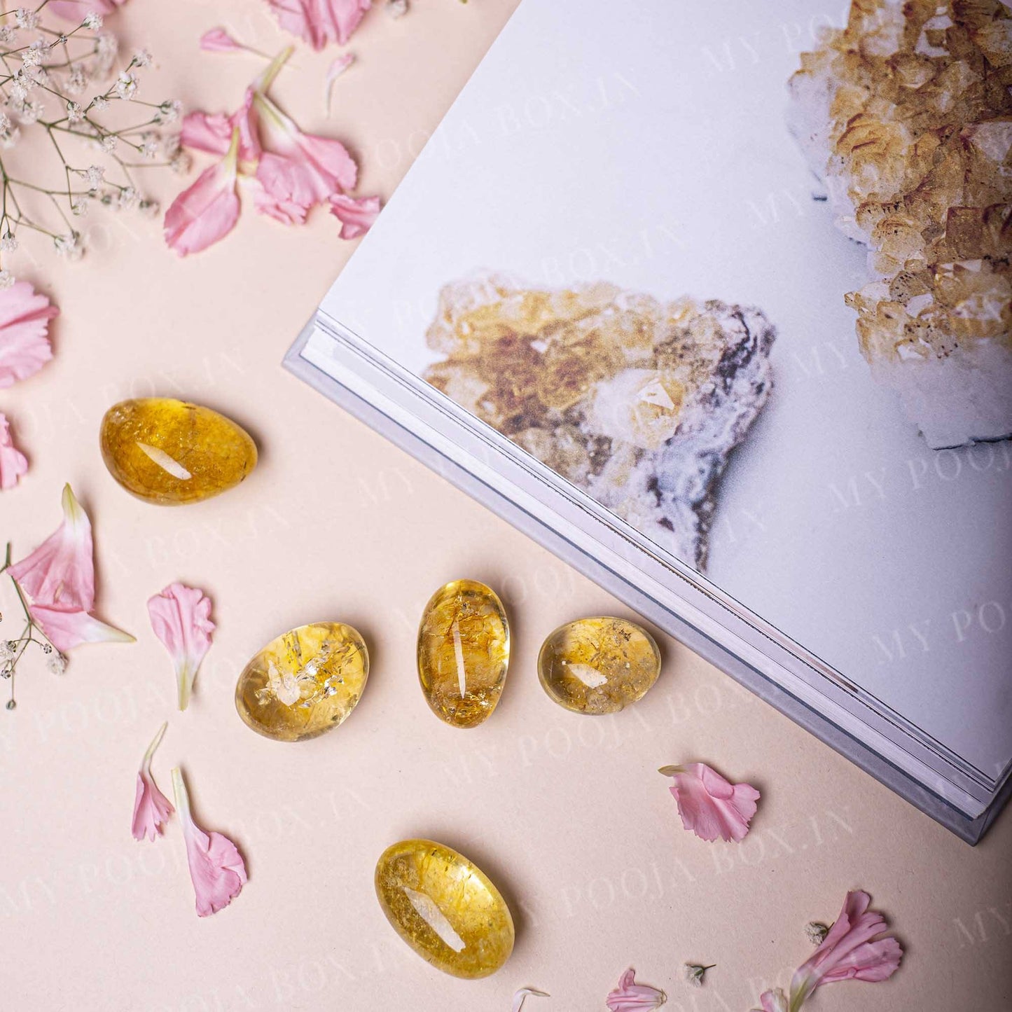 Citrine Crystal Healing Tumble Stone Set