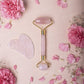 Rose Quartz Roller & Gua Sha Facial Combo