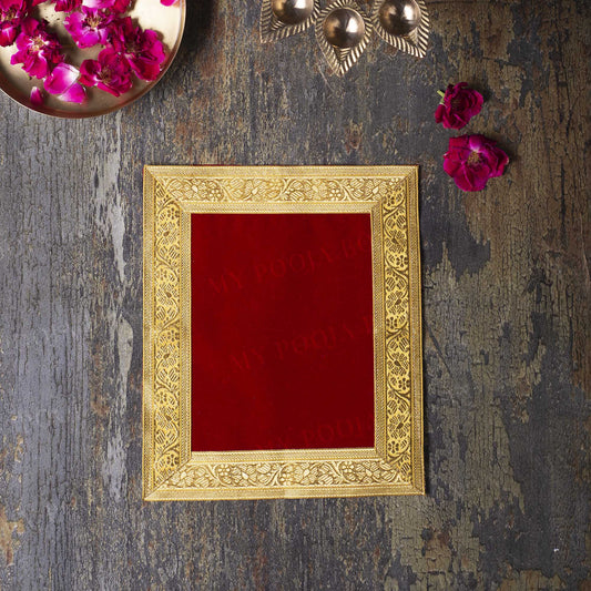 8x10 INCH PUJA AASAN (MAROON)