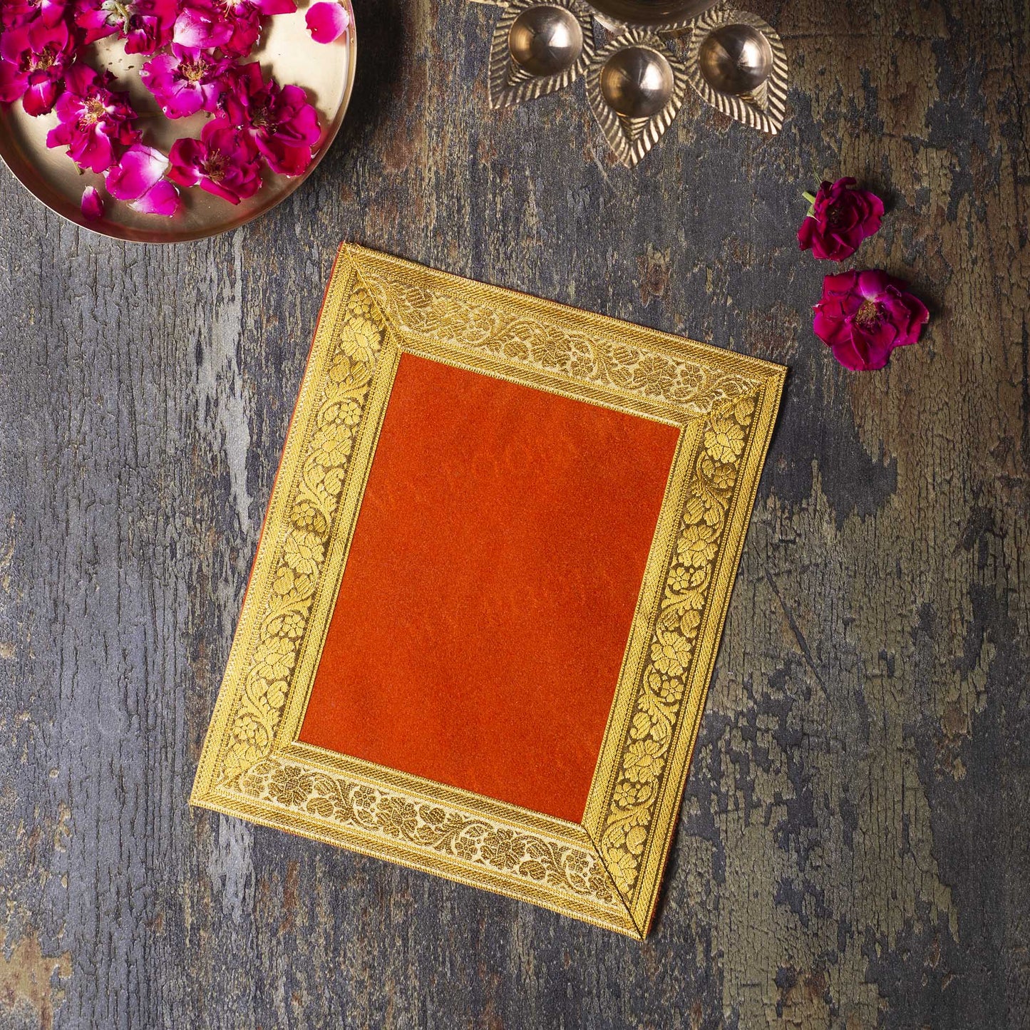 20X25 PUJA AASAN (ORANGE)