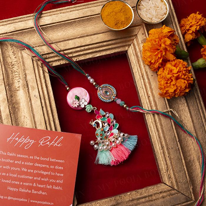 Enchanting Mayur Bhaiya Bhabhi Rakhi