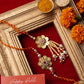 Golden Flower Bhaiya Bhabhi Rakhi