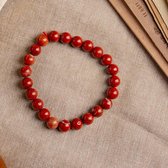 Stone Of Stamina Red Jasper Bracelet - Dr Vedant Sharmaa