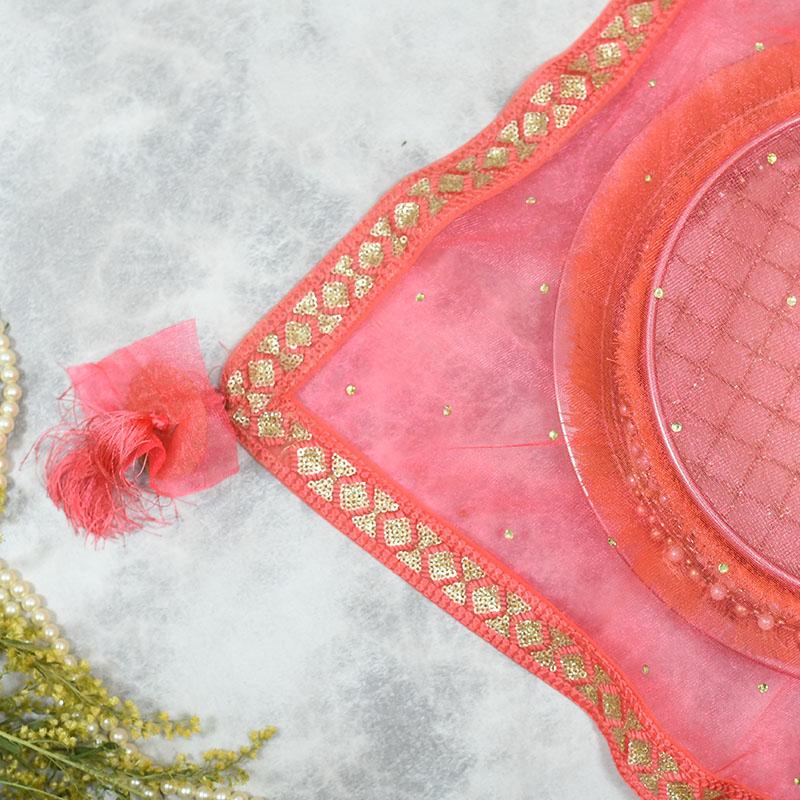 Dazzling Pink Thali Cover