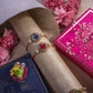 Navy & Red Zari Rakhi (Set of 2)
