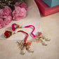 Exquisite Ornate Butterfly Lumba Bhabhii Rakhi (Set of 2)