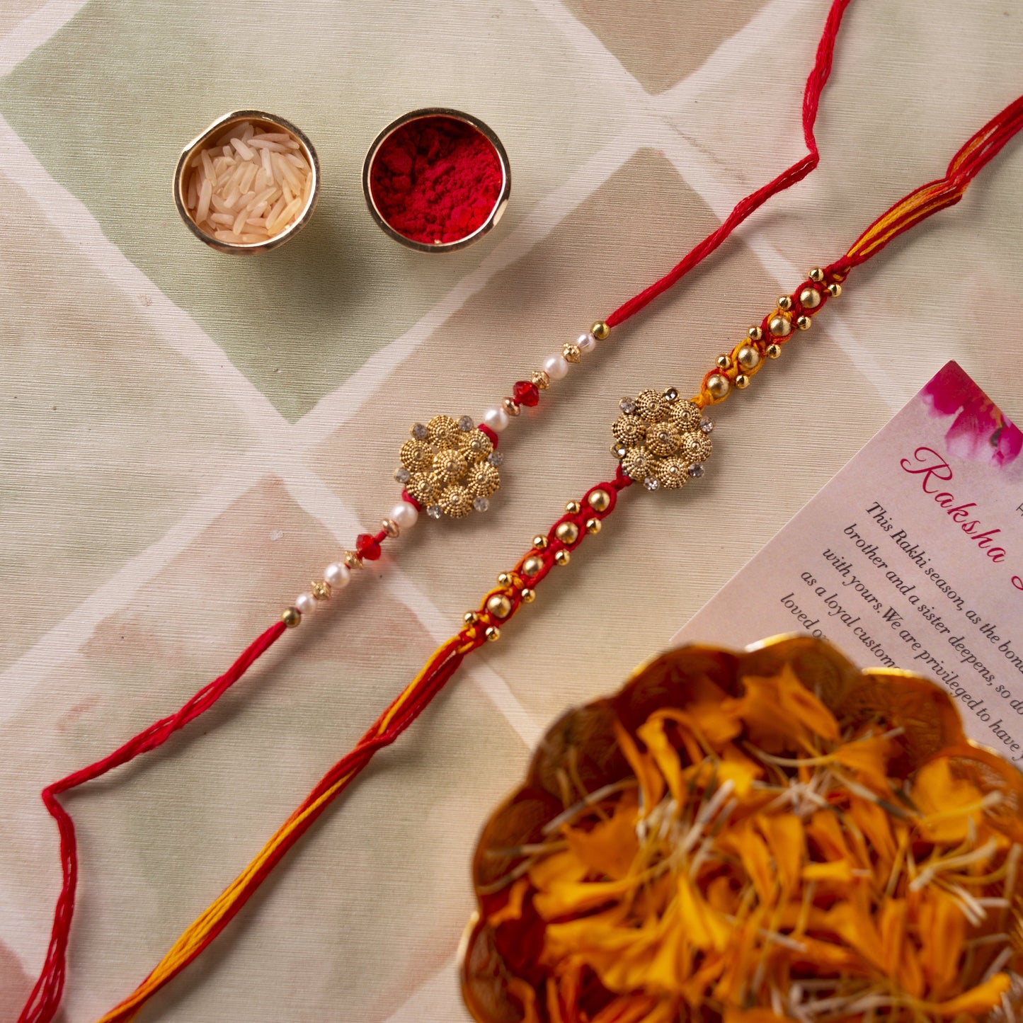Blooming Flower Rakhi (Set of 4)