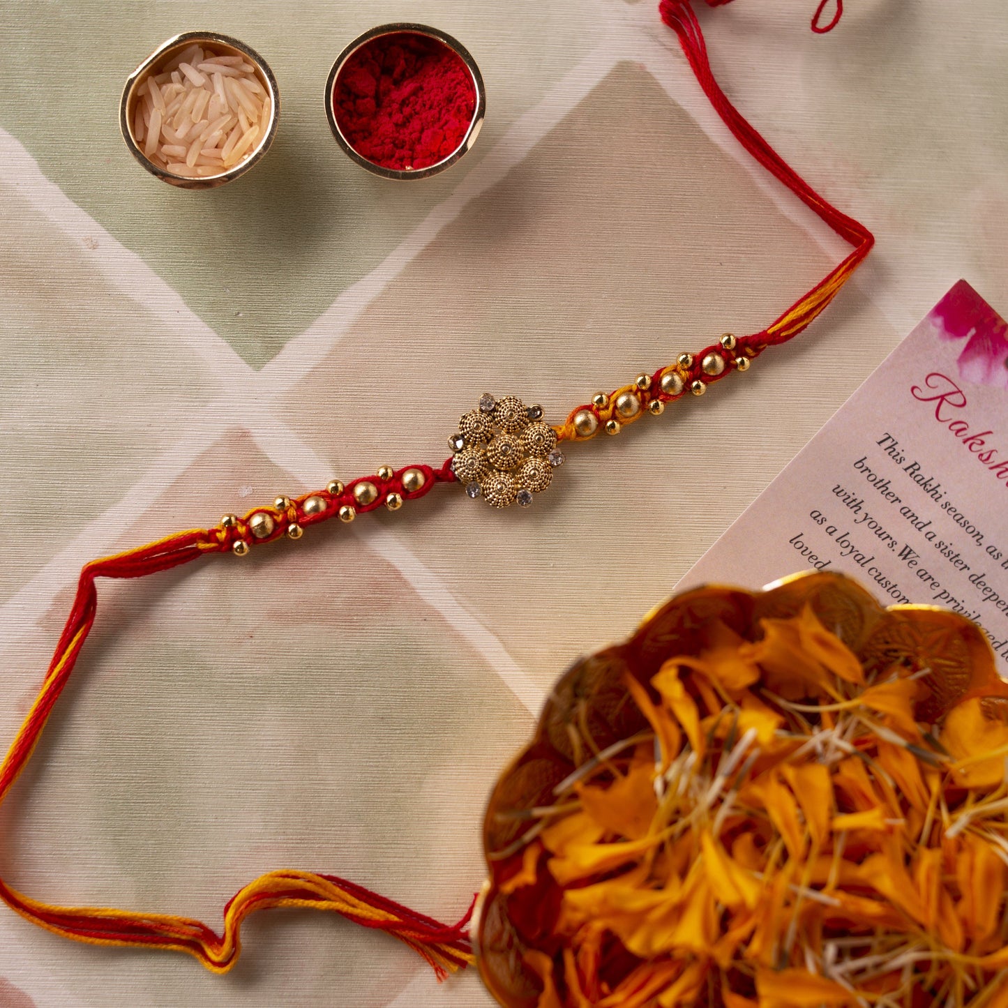 Blooming Flower Rakhi (Set of 4)
